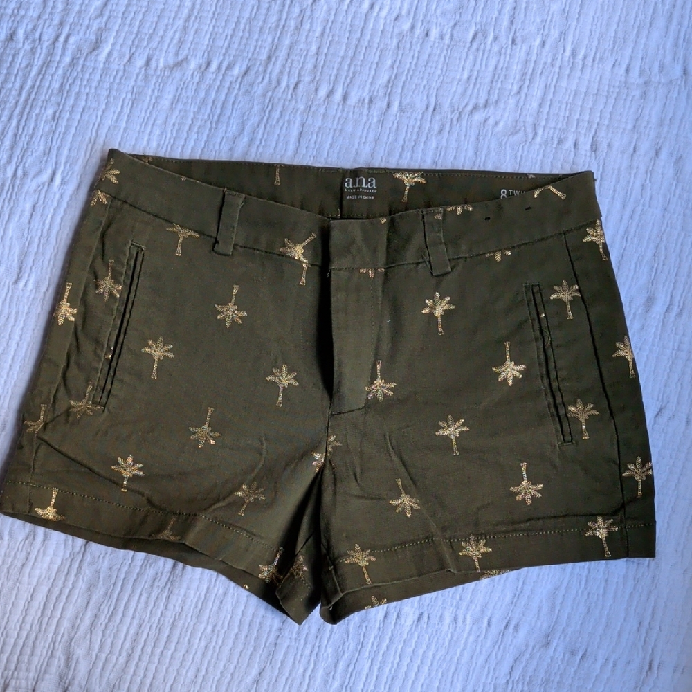 a.n.a Green Palm Women's Shorts
